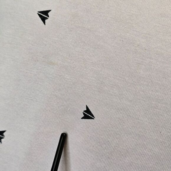 Reebok Men's Purple All Over Graphic Paper Plane Print Short Sleeve T-Shirt M - Picture 15 of 16